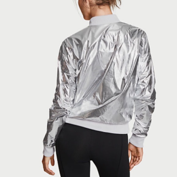 Limited Edition Victoria's Secret Sport Bomber Jacket Sz L NWT - Picture 2 of 9